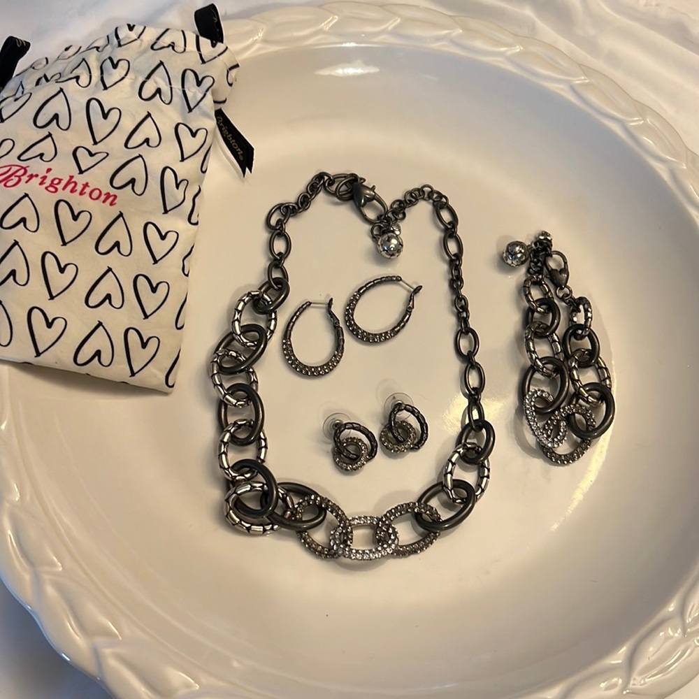 Brighton Pebble Pave Jewelry Set